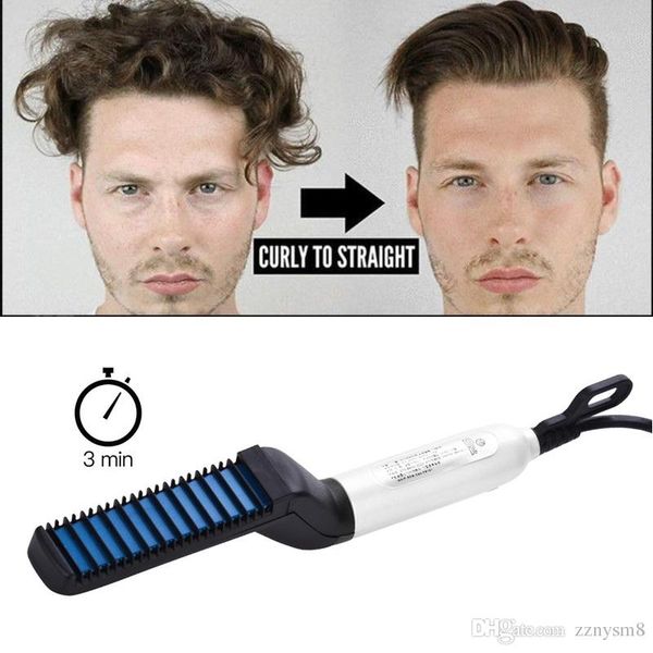 Multifunctional Men Hair Curler Comb Curling Iron Fast Hair