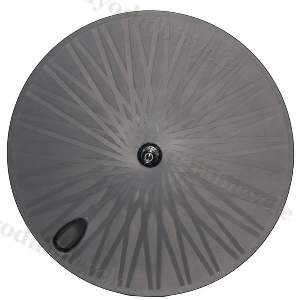 Leggero Disco Bicycle Wheel Disc-Wheel Bike Full-Carbon Track-Bike / Triathlon-bicicletta / tempo per la prova al carbonio-Wheels bicicletta 700C OEM