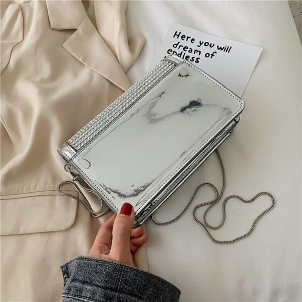 

38# women's simple bags fashion small square pu leather handbags female single shoulder crossbody bags for women messenger bolso