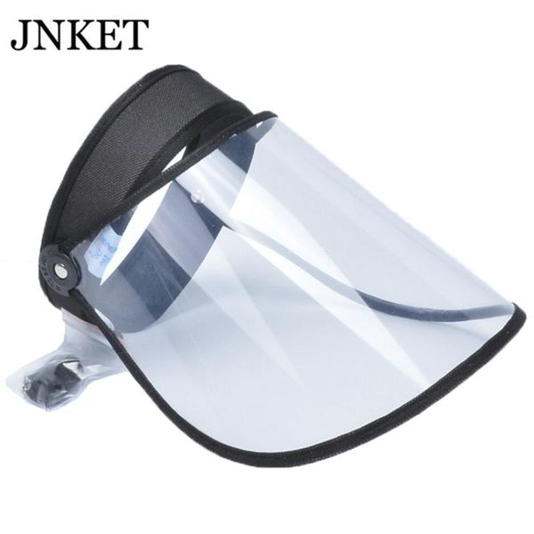 

jnket new anti-droplet saliva empty hat mask safety face protection proof mask uv protection sun hat, Blue;gray