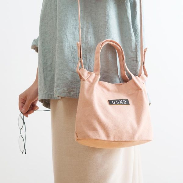 

women's fashion lunch canvas handbag portable bucket bag lunch bag women shoulder, Blue;pink
