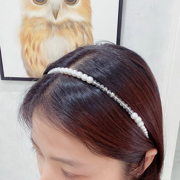

стиль розовый жемчуг шпилька завитые с hairband люкс pearl hairband лук hairband розовый жемчуг ahzsn, Black;brown