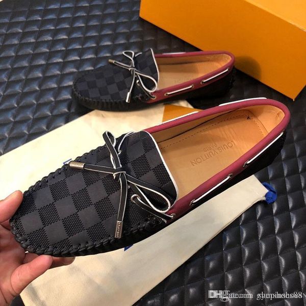 

designer new fashion mens dress shoes printing leather flat formal shoes peas casual shoess training sport skateboard shoes, Black