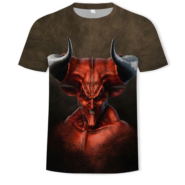 

mens designer clown 3d digital printing short sleeve t-shirt5436, White;black