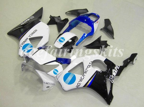 

4gifts injection mold new abs motorcycle full fairings set fit for honda cbr954rr 2002 2003 02 03 954rr cbr954 bodywork set white blue
