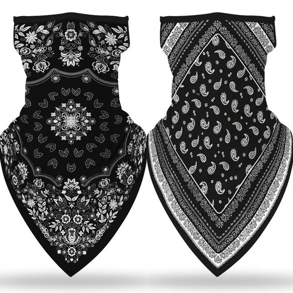 

wwhrr new skeleton mask outdoor sports halloween bicycle motorcycle collar scarf neck scarf ski party role play full face masks, Black