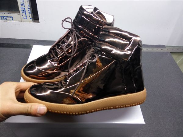 

fsahion women and men's shoes summer new spell color real leather high-shoes falt shoes ing, Black
