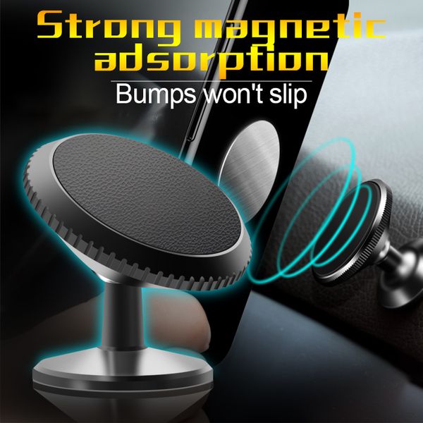

latest small szie mobile support 360 degree rotating car phone holder magnetic tall glasses aluminium phone holder