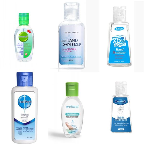 

household disinfectant wash hand sanitizer gel 20ml 50ml 75% alcohol disinfection portable outdoor 99.9% sterilization care skin