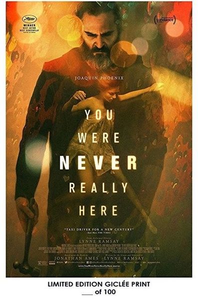 

n1800 you were never really here movie wall sticker silk fabric poster art indoor decor bright