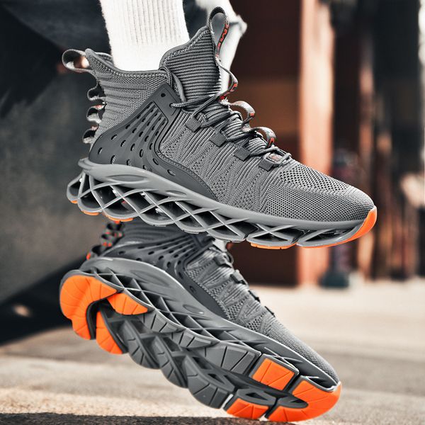 

outdoor men running shoes absorption cushion breathable lightweight comfortable footwear sports sneakers walking