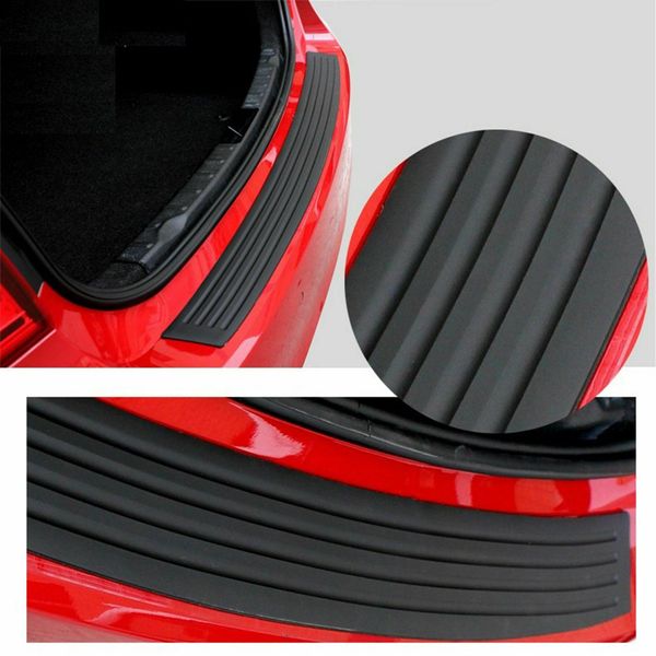 

1x car rear bumper cover sticker strip protector trunk sill scuff plate guard f new ing
