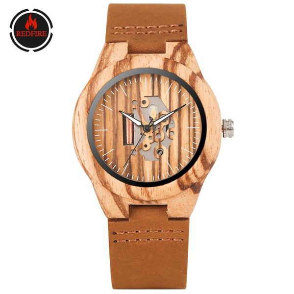 

redfire hot new brown wood lady часы уникальный дизайн набор из натуральной кожи женщин в деревянные часы кварцевые женские часы подарки ite, Slivery;brown