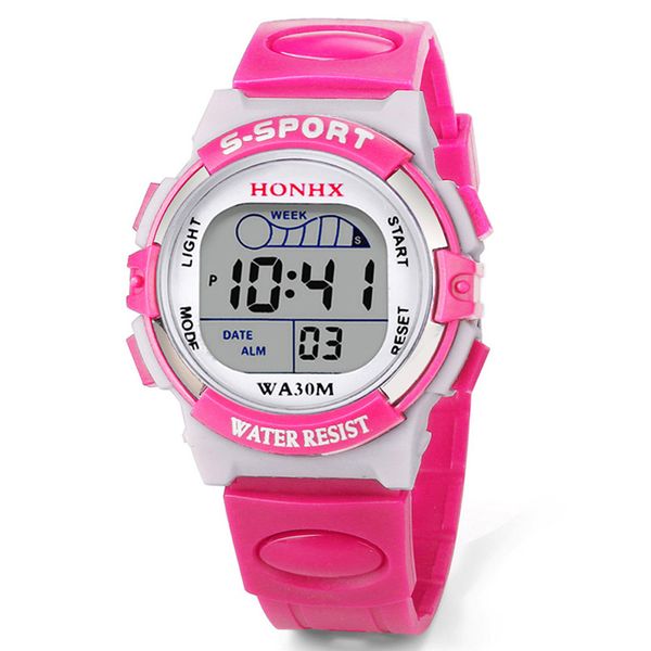 

disu kids watch digital led sports alarm date waterproof watches for children boys watches water resistant child watch, Blue