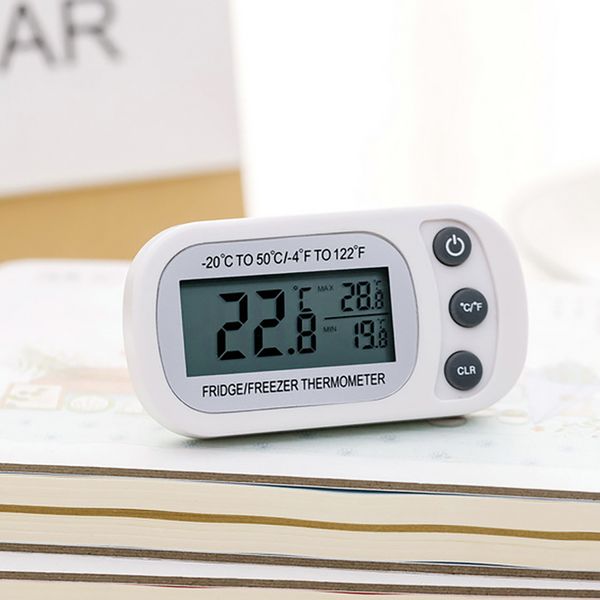 

fashion er thermometer with hook waterproof lcd digital display refrigerator thermometers function for home fridge for drop