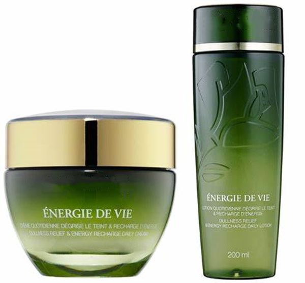 

skin care set energie de vie depth daily lotion+ daily cream 50ml energy recharge recovery beauty deep moisturizing repair face care, White
