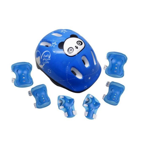 

7-piece foam helmet for boy girl outdoor bike children's roller skating protective helmet high density sport safety cap