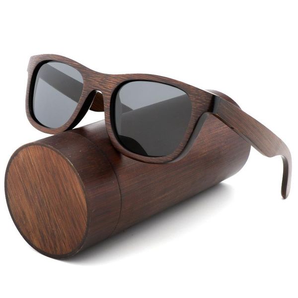 

handmade luxury sunglasses men polarized zebra vintage bamboo wood women sunglasses with glasses case box