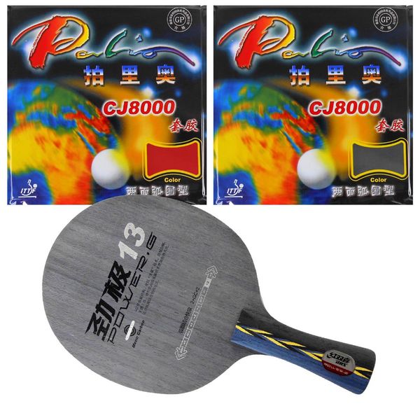 

dhs power.g13 pg13 pg.13 pg 13 blade long shakehand-fl with 2x palio cj8000 2-side loop rubbers