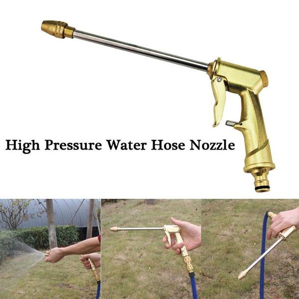 

water gun garden hose nozzle water spray adjustable high pressure power washer for plant flower household cleaning car washer