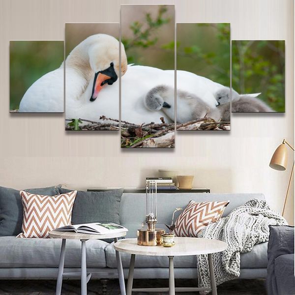 

home decor canvas 5 pieces paintings animals landscape pictures wall art printed modular poster frame for living room artwork