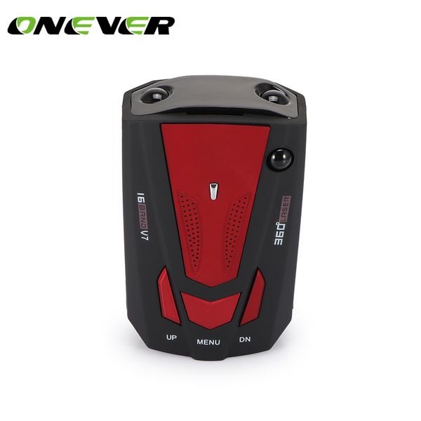 

onever english/russian speed voice alert warning led display anti 16 band monitor car
