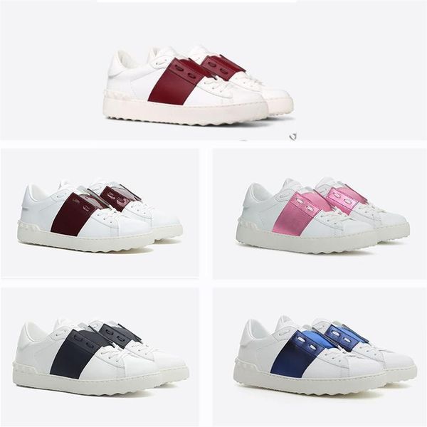 

new brand rivets flats shoes metal spike lady comfort shoe women men weaving leather patchwork fash ion casual shoes studded