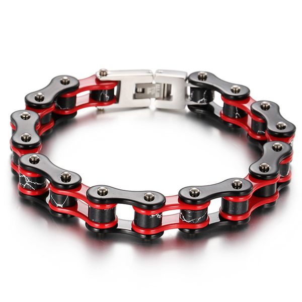 

new goods explosion buddha head transshipment men cycling bracelet stainless steel jewelry wholesale, Black