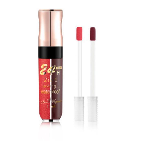 

2 in 1 mashimmer non-stick cup lip gloss mouth shiny easy to color lip glaze lipstick natural makeup