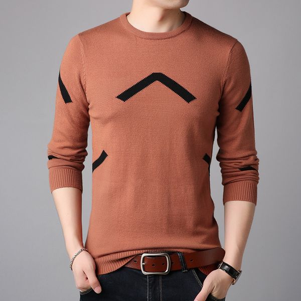 

new fashion pullover men brand clothing autumn winter wool slim fit sweater casual striped pull jumper clothes, White;black