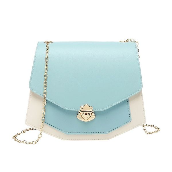 

2020 fashion contrast color sweet crossbody bag for women