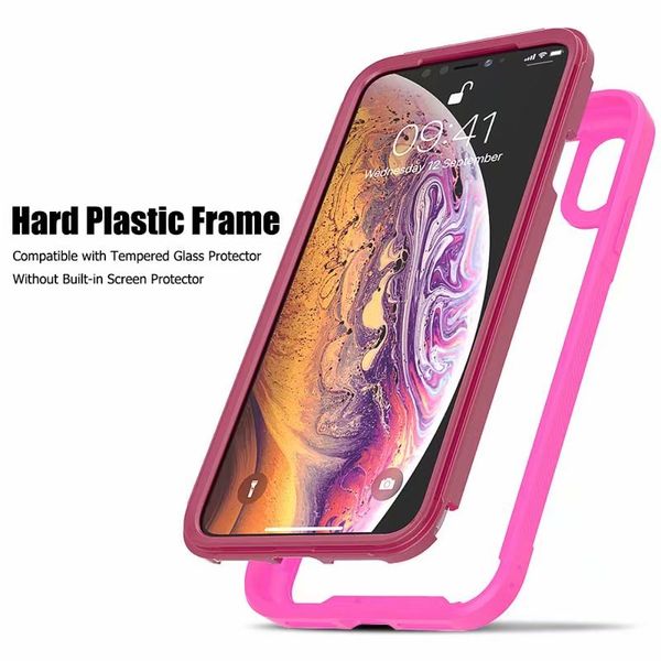 

прозрачный противоударный чехол телефона для iphone 11 pro max xs x xr 8 plus clear rugged hybrid акриловая мягкая tpu падение сопротивления