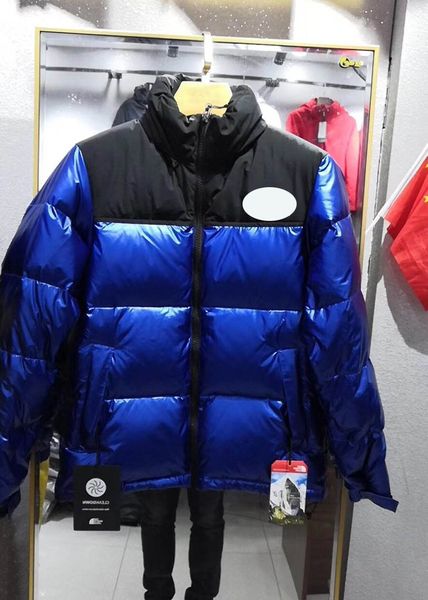 

north mens jacket american face designer down jacket luxury windproof shiny fabric mens womens fashion puffer winter jacket, Black