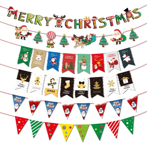 2019 Christmas Decoration Banner Flag New Year Party Decoration