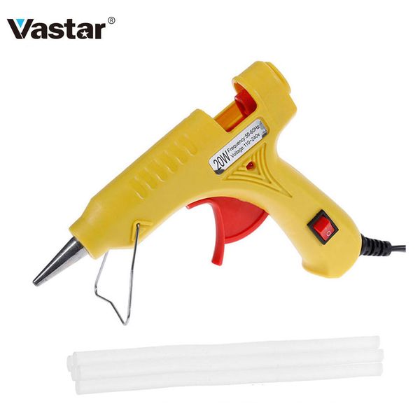 

vastar melt glue gun industrial mini guns thermo electric heat temperature tool with 7mm x 200mm glue stick