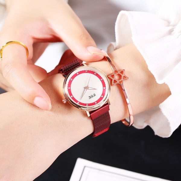 

алмазные новый роскошный женские часы магнит дамы наручные часы горный хрусталь цветок зеркало женщина часы 2019, Slivery;brown