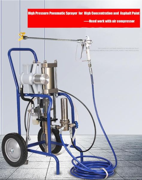 

high pressure pneumatic sprayer for high concetration and asphalt paint big power fitting oily paint safety environment