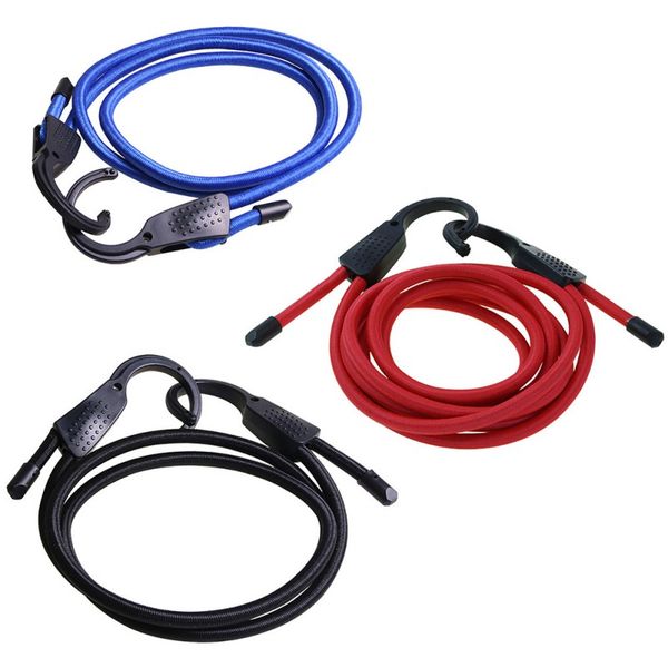 

1.5m car adjustable elastic bungee cord strap stretch plastic hook car luggage tent kayak boat canoe bikes rope belts