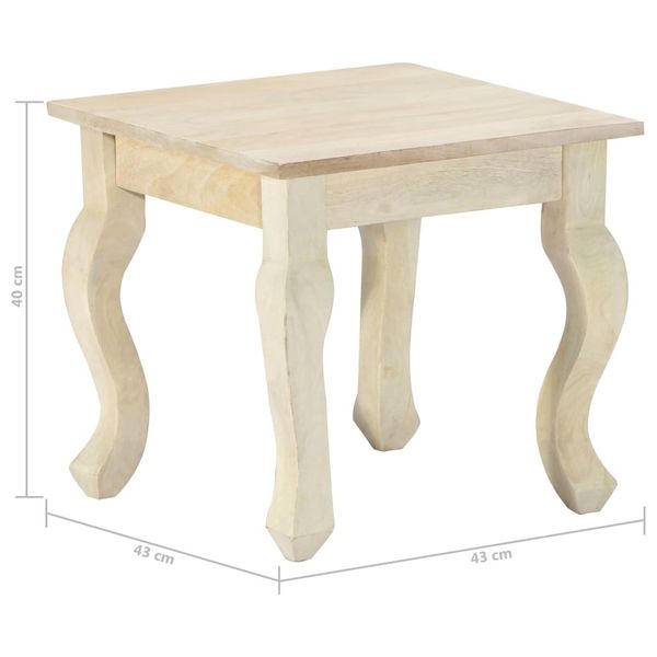 

side table 43 * 43 * 40 cm solid mango wood dining room furniture
