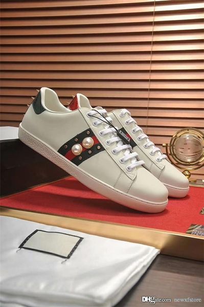 

Мужская и женская Белый Туз шипованных кожаные кроссовки с низким вырезом низкий