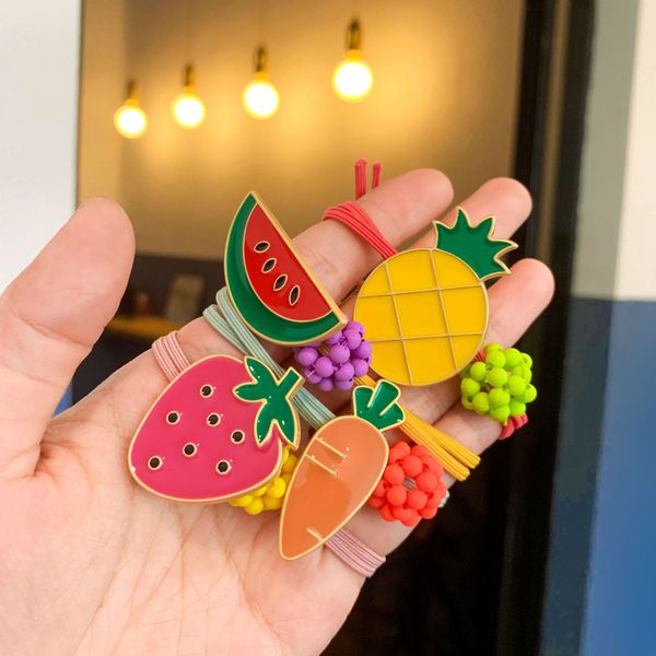 

wedding party beaded pearl gift woman lady diamond jewelry hair rubber bands for bride acting initiation graduation qm-194, Pink