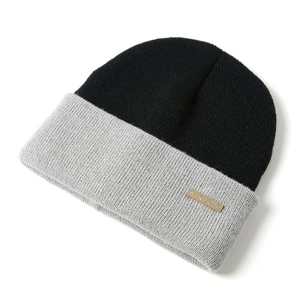 

новая личность мужская мода двусторонний contrast color mix match wool knit hat beanie женщин зимний открытый лыжный теплый cap, Blue;gray