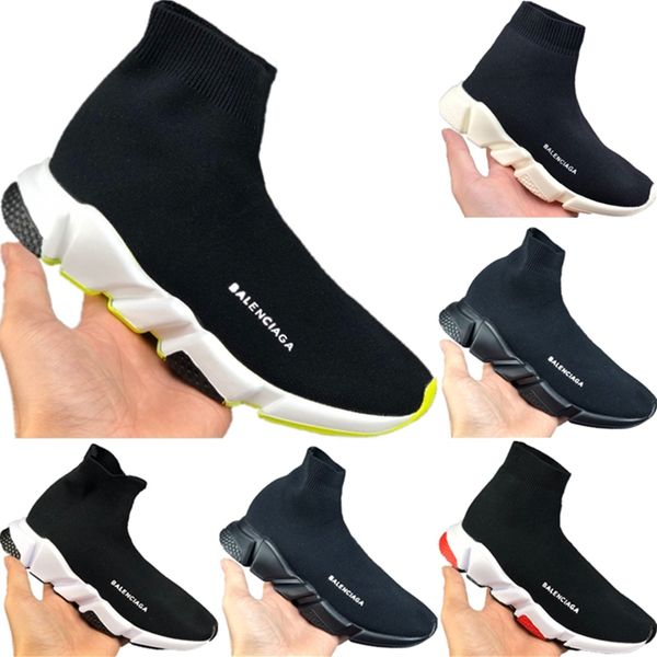 

2019 bb kid peed tretch knit high breathable port ock boot original bb peed buffer rubber trainer neaker, Black