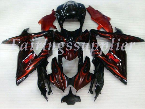 

новый (литье под давлением) abs обтекатель комплекты подходят для (suzuki gsxr 600-750) 2008 2009 2010 gsx-r600 r750 k8 обтекатели комплект