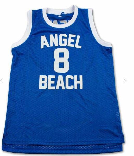 

men women custom any name any number younth custom xxs-6xl porky's angel beach meat basketball jersey, Black;red