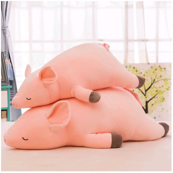 

cartoon soft stuffed pig plush pillow kawaii baby calm sleeping doll cotton girl stuffed & plush animals toys brinquedo