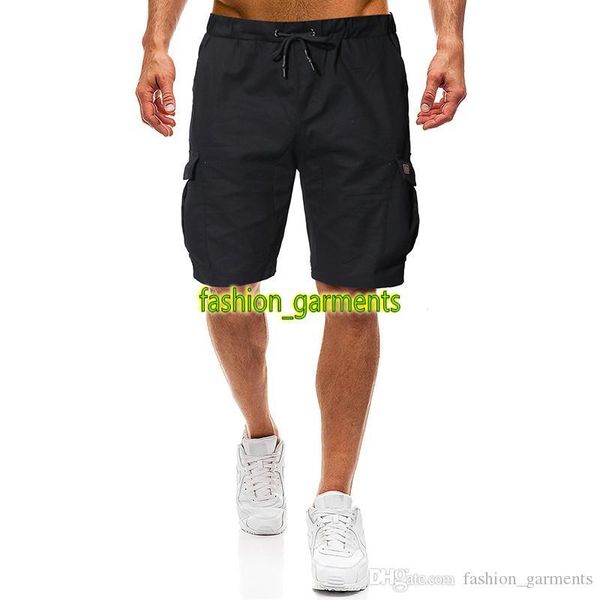 

2019 summer new mens fashion solid color pants men casual shorts mens designer shorts black khaki mens drawstring shorts
