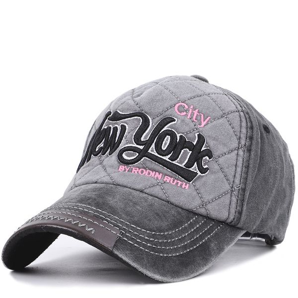 

spring and autumn retro baseball hat denim washed to make old men's and women's cap embroidered edged hat, Blue;gray