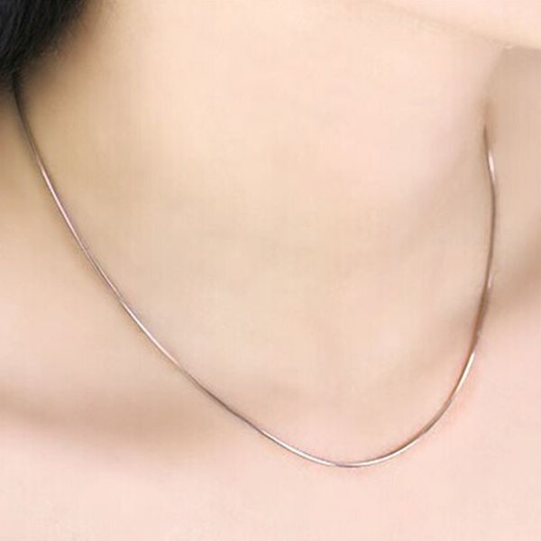 

snake necklaces for women stainless steel gifts for woman accessories fashion chokers silver necklace jewelry neck wholesale