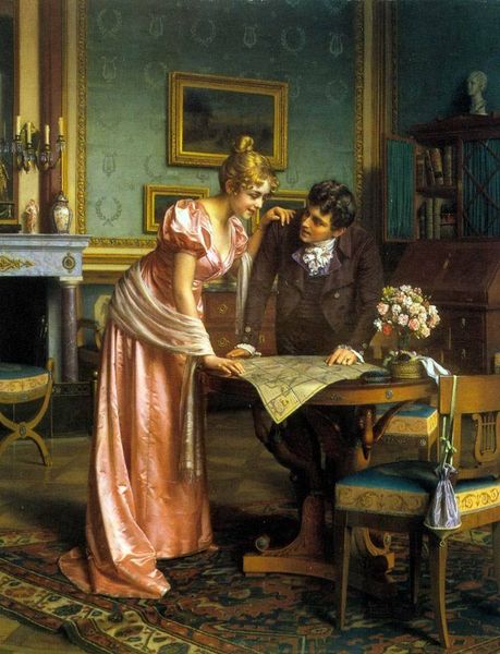 

emil brack planning the grand tour home wall art decor handpainted &hd print oil painting on canvas wall art canvas pictures 190903